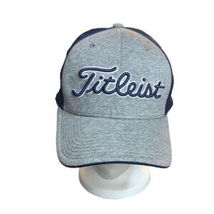 2/$30 Titleist Adjustable Golf Hat Navy & Gray Cotton/Polyester Blend